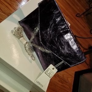 Urban expressions purple party clutch